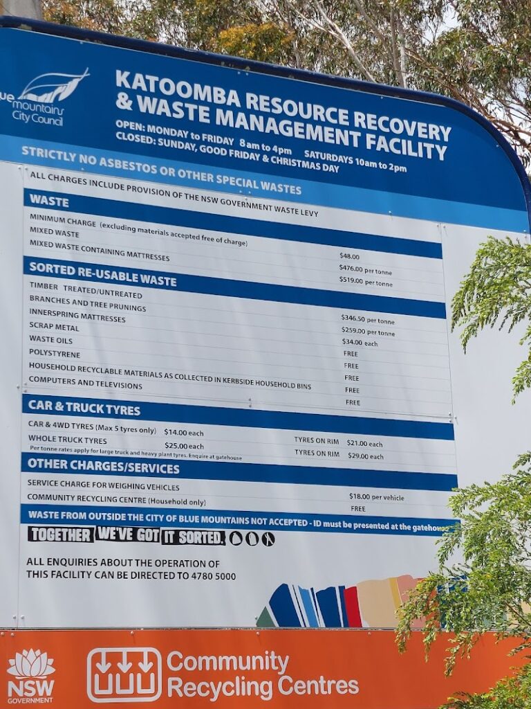 Blue Mountains Community Recycling Centre — services in Katoomba
